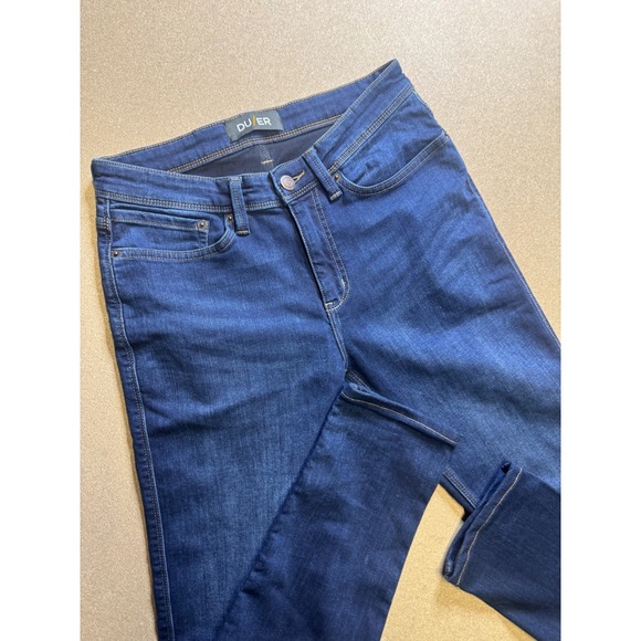 DUER Women Denim Jeans Dark Wash Slim Fit Size 30x32 $120 - Picture 2 of 7